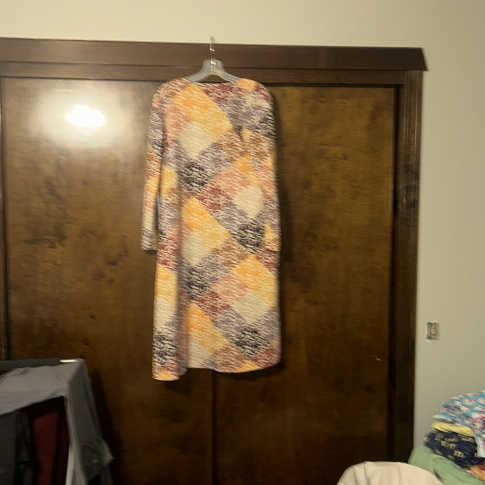 Colorful Patchwork Open Cardigan - Picture 2 of 2